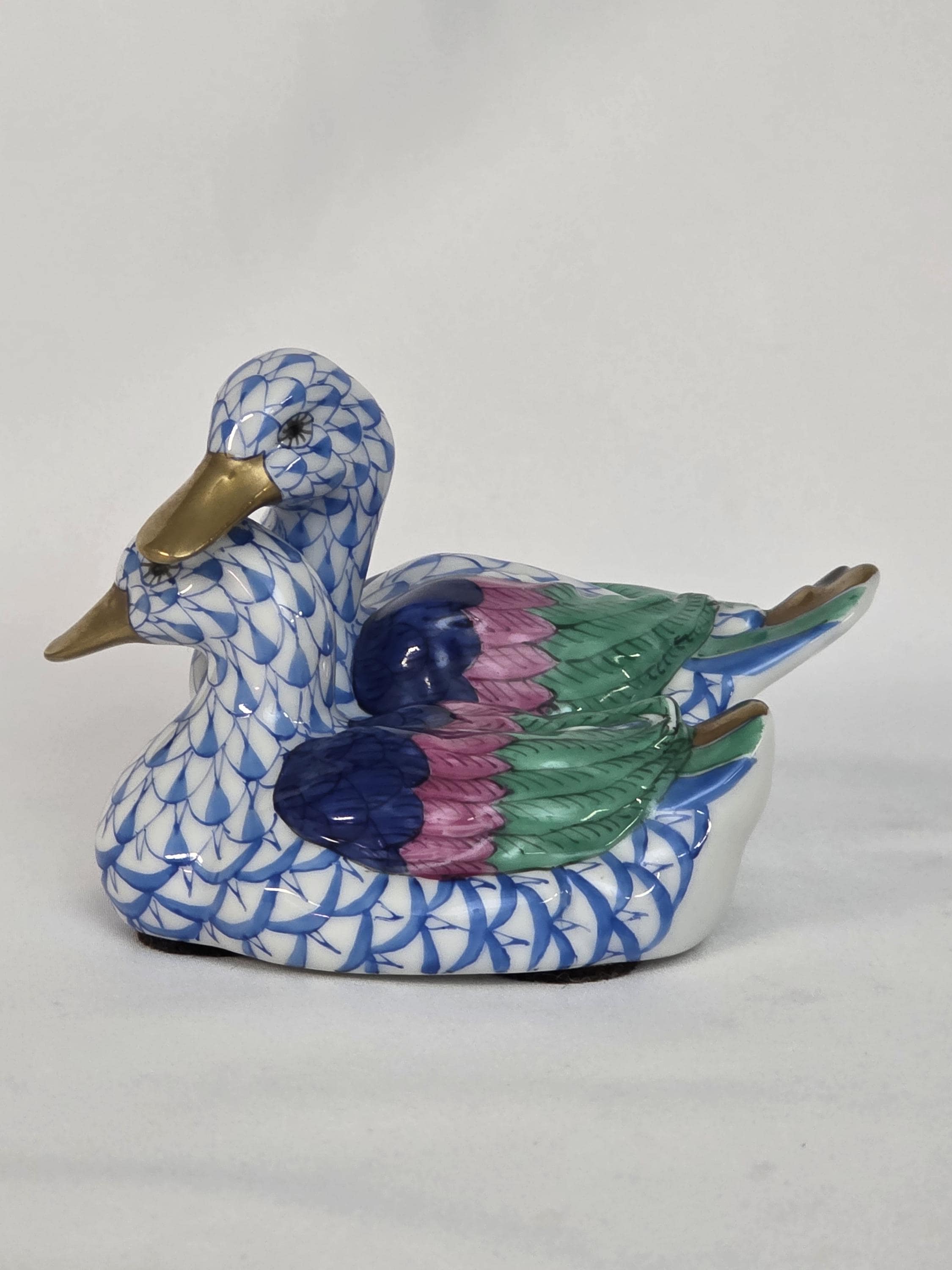 二羽のカモ　Two Ducks　ヘレンド　＃5036　ハンガリー　ヴィンテージ 二羽のカモ Two Ducks ヘレンド ＃5036 ハンガリー ヴィンテージ