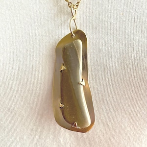 Banded stone and Brass