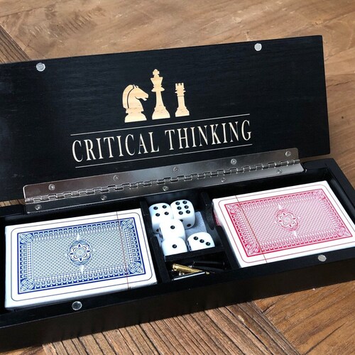 3 Track Cribbage Board With 2 Card Deck Storage Medium Etsy