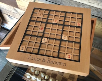 Personalized Wooden Sudoku Game