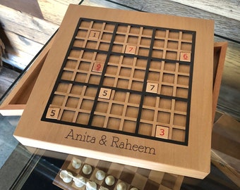 Personalized Wooden Sudoku Game