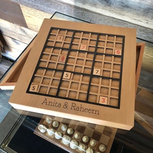 Personalized Wooden Sudoku Game