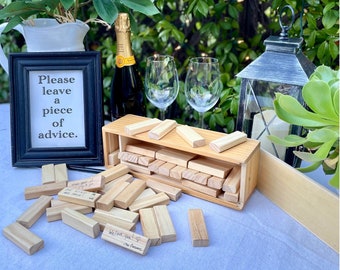 Wooden Block Tower Guestbook (14") - Great for Special Events!