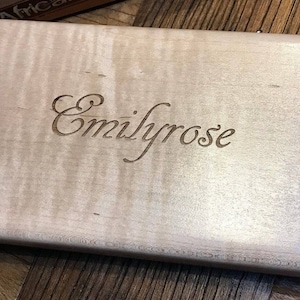 Mancala Game Personalized Wooden Board, Folding Travel Set with Glass Stones, Custom Engraved