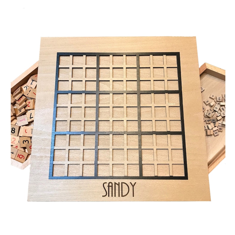 Personalized Wooden Sudoku Game