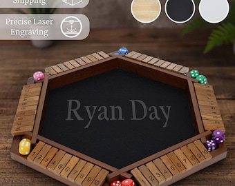 Personalized 6-Player Shut the Box Game