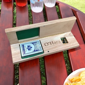 Personalized Folding Cribbage Board - Natural - 12 in.