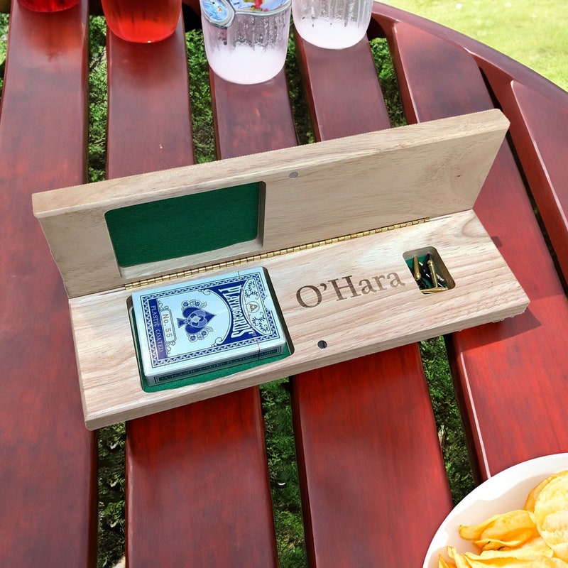 Personalized Folding Cribbage Board - Natural - 12 in.