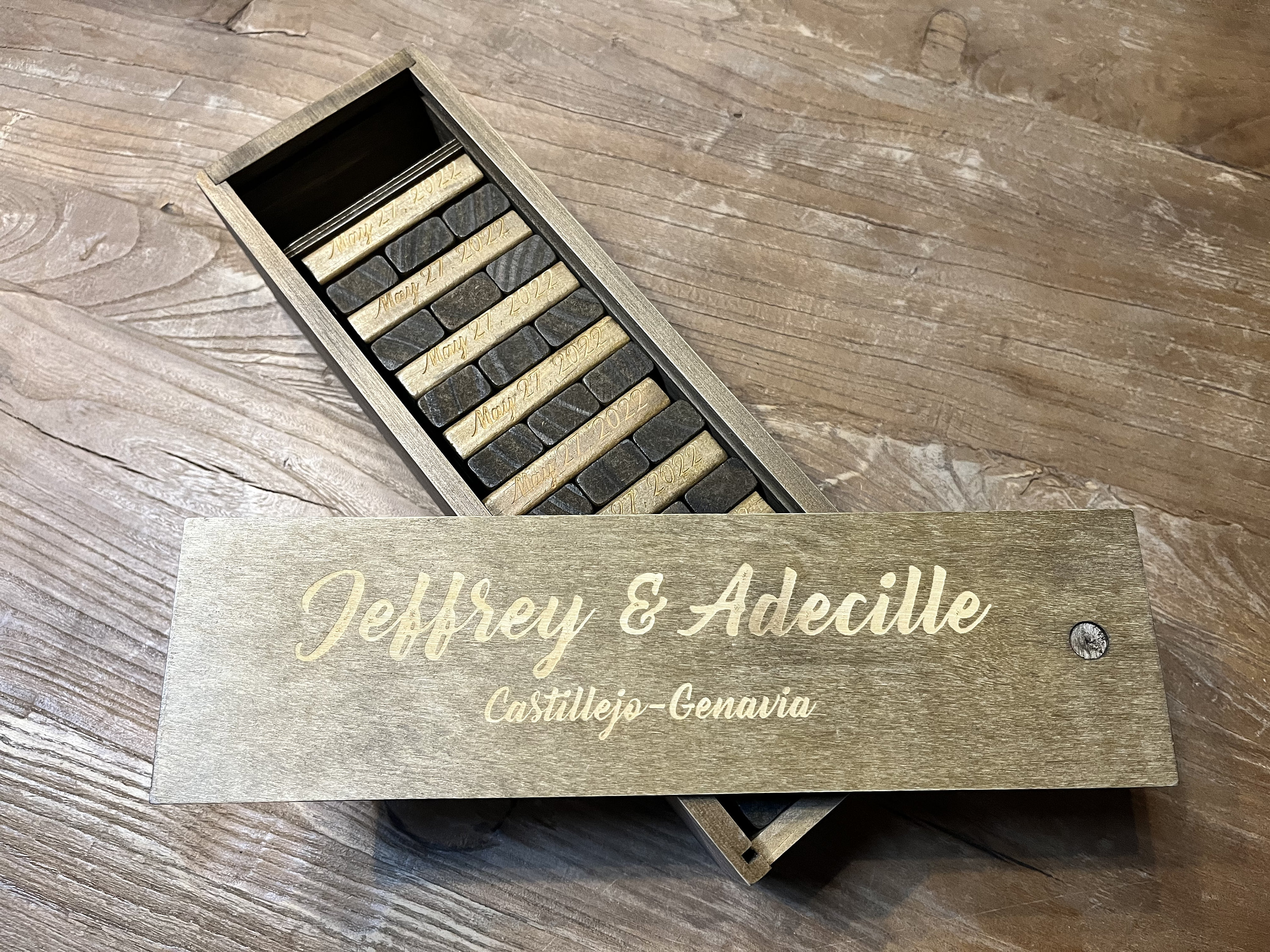 Walnut Block Tower Guestbook