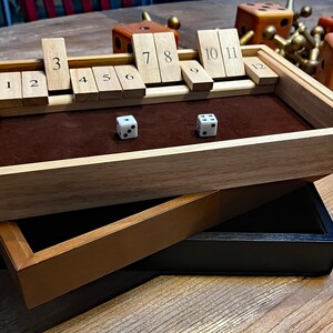 Personalized Wooden Shut the Box Game (13 Inch.) - Black - Etsy