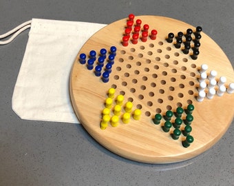 Personalized Mini Chinese Checkers - For special occasions, birthdays, wedding favors, wedding gifts, engagement gifts