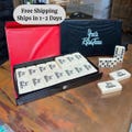 Personalized Double 6 Dominoes in Vinyl Case