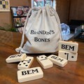 Personalized Double 6 Dominoes in a Canvas Bag - For special occasions, birthdays, wedding favors, wedding gifts, engagement gifts