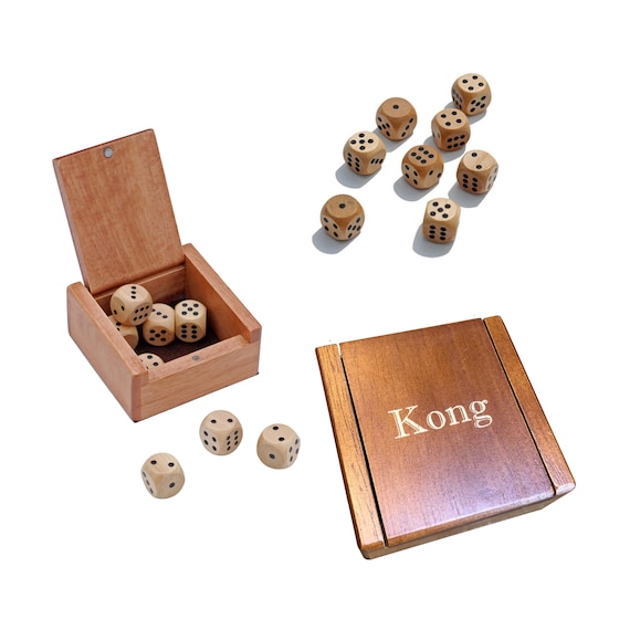 Personalized Dice Box with Wooden Dice Etsy