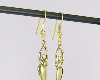 Goddess Earrings-Bronze