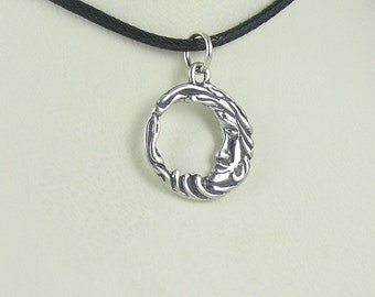 Woman in the Moon Pendant