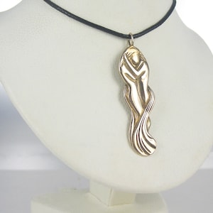 Woman Embrace Pendant-Bronze