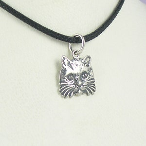 Cat Necklace Sterling Silver