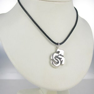 Double Mars Pendant-Sterling Silver