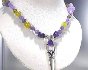 Spirit Healer with Amethyst and Peridot