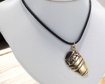 Conga Drum Necklace-Bronze