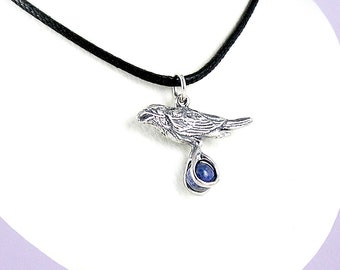 Raven with Sphere Pendant