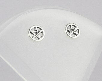 Pentagram Post Earrings