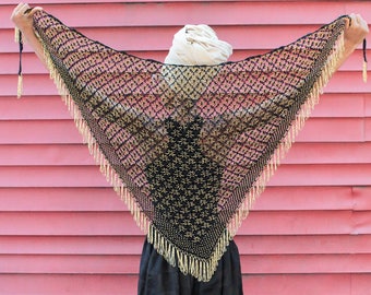 Handmade Egyptian Crochet Beaded Scarf