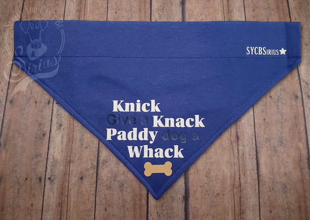 Knick Knack Paddy Whack Funny Subliminal Message Dog Bandana. Etsy