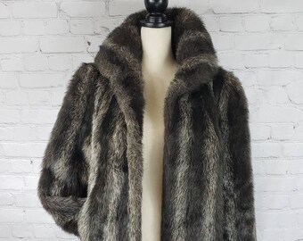 jordache white fur coat