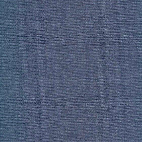 Lin Enduit Bleu Couleur Jean's, Vendu A La Coupe Par Multiples de 25cm | x150cm