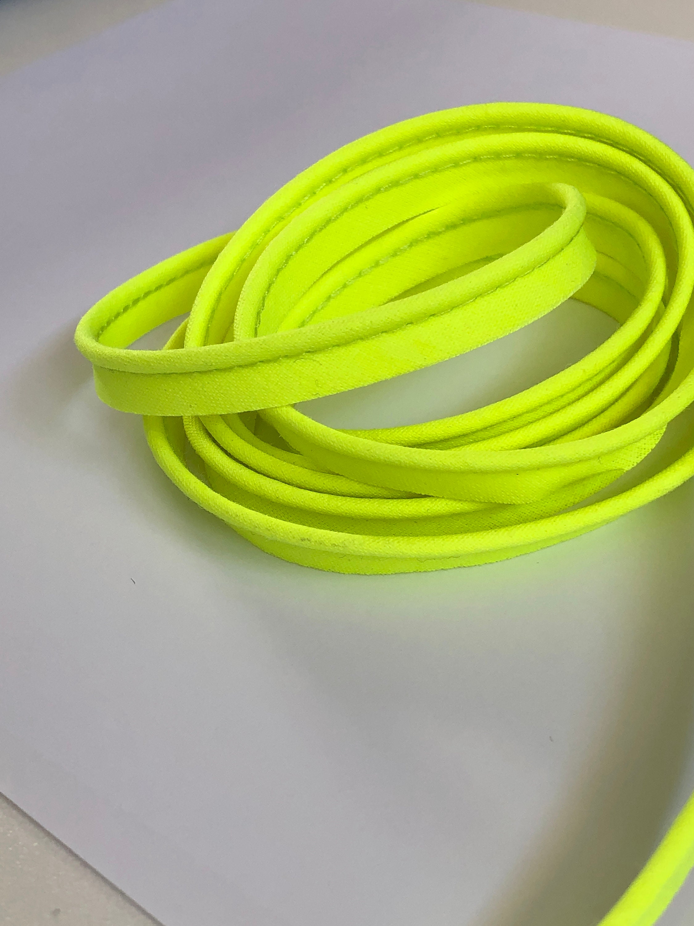 PIPING FLUORESCENT YELLOW Exceeding Cotton Cord ...