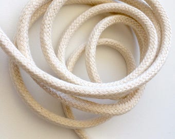6mm cotton bead cord for making piping or lacing, sold by the meter