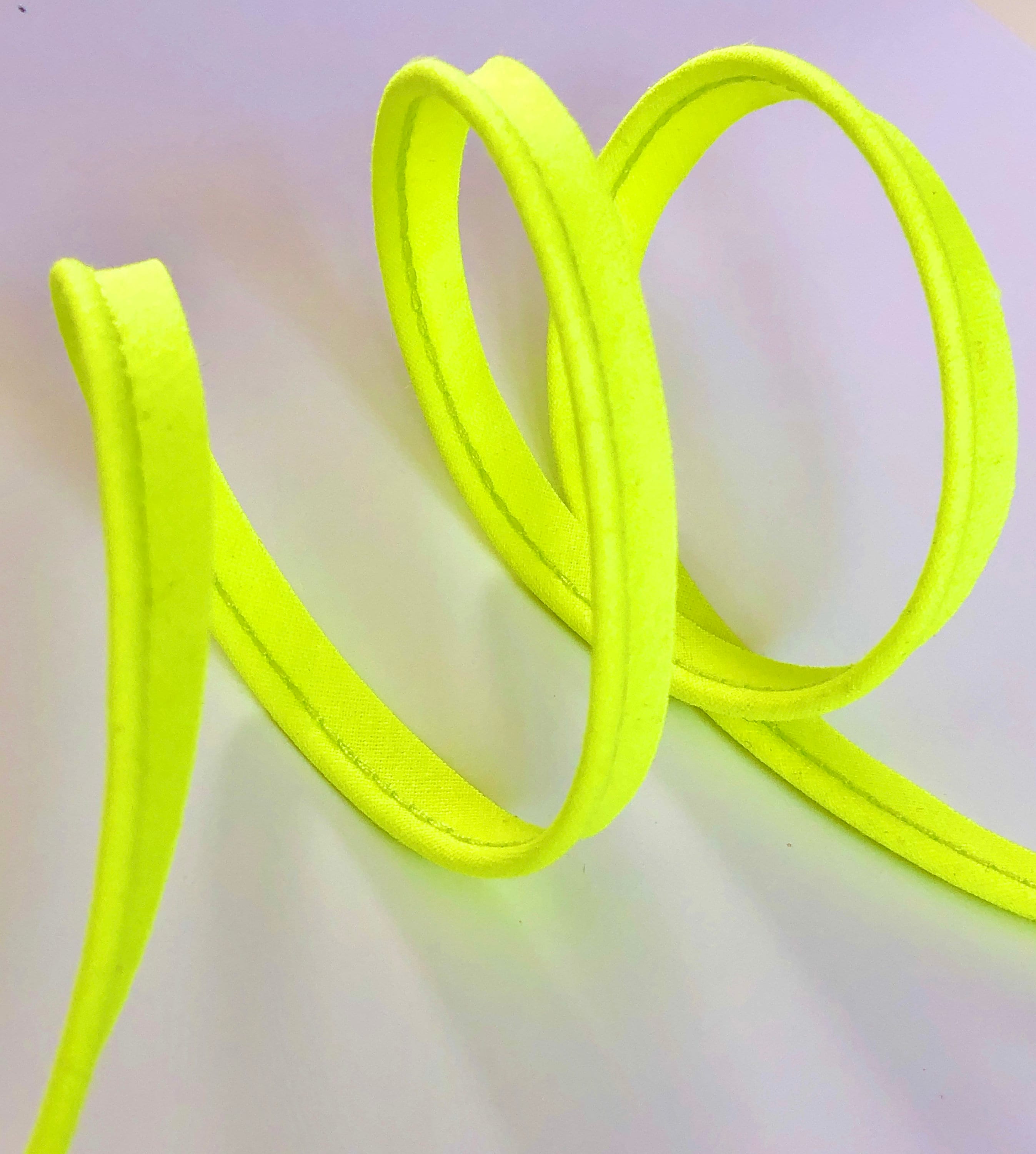 PIPING FLUORESCENT YELLOW Exceeding Cotton Cord ...