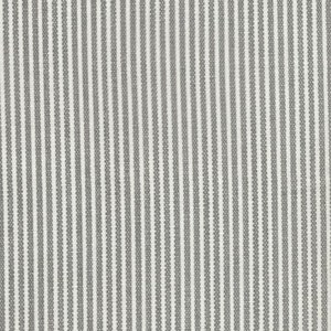 Peut inclure: Gros plan sur un tissu à rayures verticales. Les rayures alternent entre le gris clair et le blanc. Le tissu a un aspect texturé, suggérant un matériau tissé.