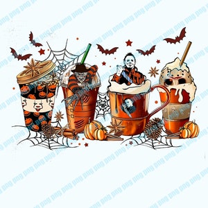 Skeleton Coffee Cups Png, Digital Download