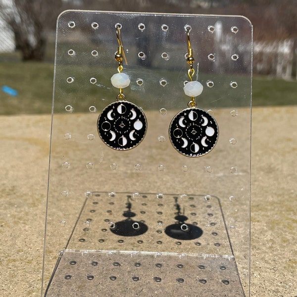 moon phase earrings