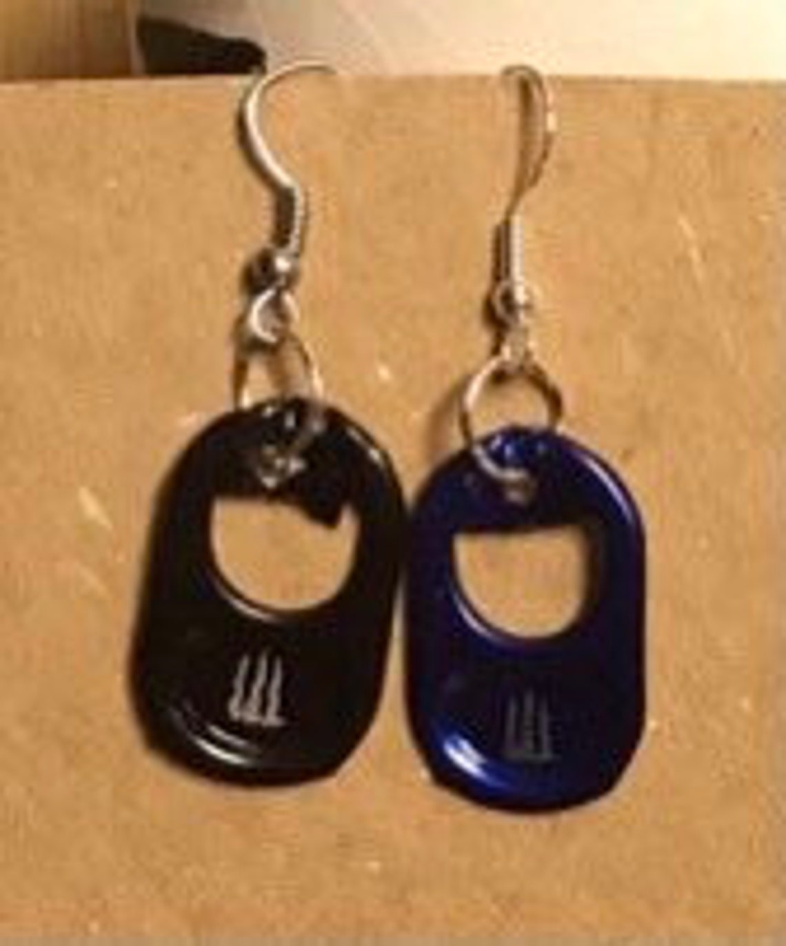 Monster tab earrings Etsy