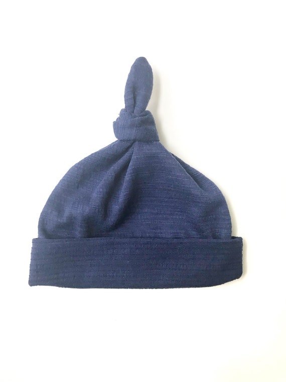navy blue newborn hat