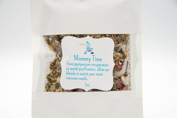 Organic Mommy Time Yoni V-Steam Blend Infused w/Rose Quartz Semi-Precious Stones