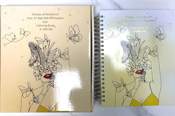Special Edition- Free Gift Included! Echos of Resilience: Your 31-Day Self-Affirmation and Coloring Book With Gift Box