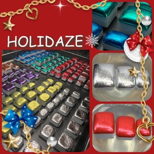 Holidaze Series of Mirror Chrome Watercolors Gorgeous Mirror-like Metallic Chrome paint value set