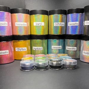 Holographic Colorshift Pigment: Gems Series - Epoxy Resin, Acrylics