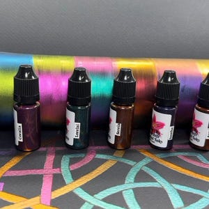 Mermaid Colorshift Alcohol Inks: Hypershift Chrome Art Inks - Set of 6