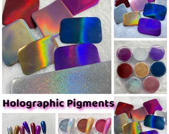 Colorful Chrome Holographic Pigments: Cosmetic Grade, Epoxy Resin, Nail Art