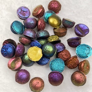 Zodiac DOTS a budget friendly sample series of Handmade Super Chrome Color Shift Watercolor Paint