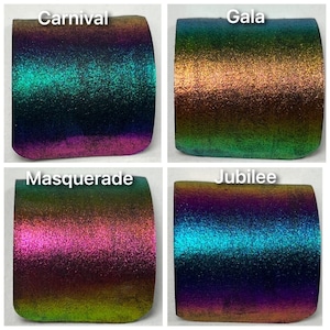 Mardi Gras! DOTS sample series of Handmade Super Chrome Vivid Color Shift Artisan Watercolor Paints budget friendly