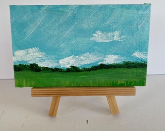 ミニキャンバス絵画 | 風景画 | オリジナルアクリル画 | 小さな