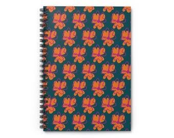Frenesí floral Cuaderno de espiral