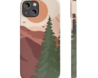 Vinilo o funda para iPhone Cumbre iluminada por el sol